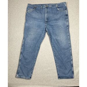 Wrangler rugged wear relaxed fit mens jeans 50 x 32 medium wash workwear 35001ai